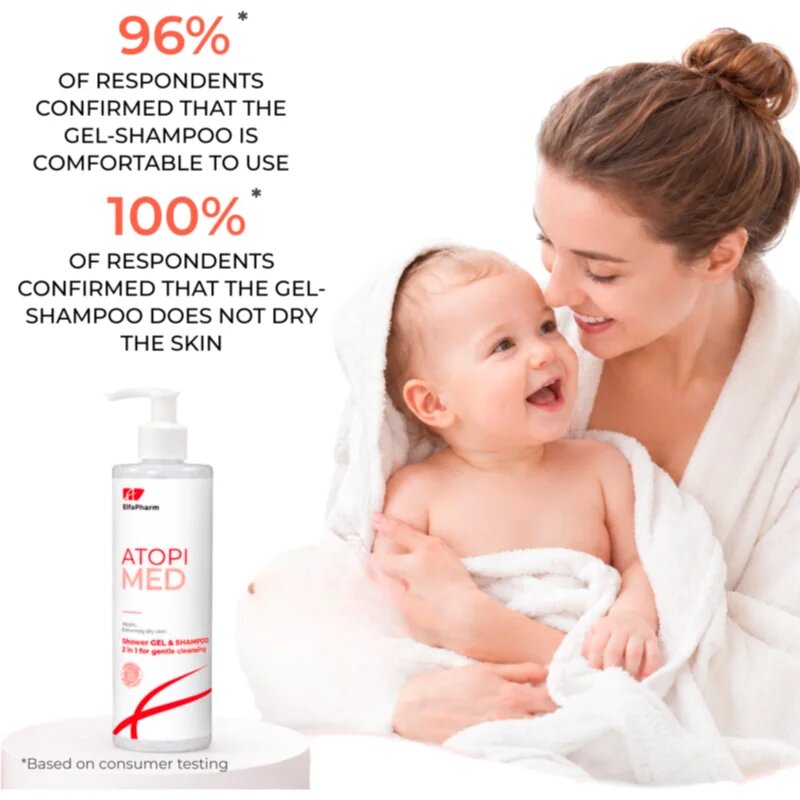Elfa Pharm Intensive Cosmetic Atopi Med šampon a sprchový gel 2 v 1 pro suchou až atopickou pokožku 400 ml