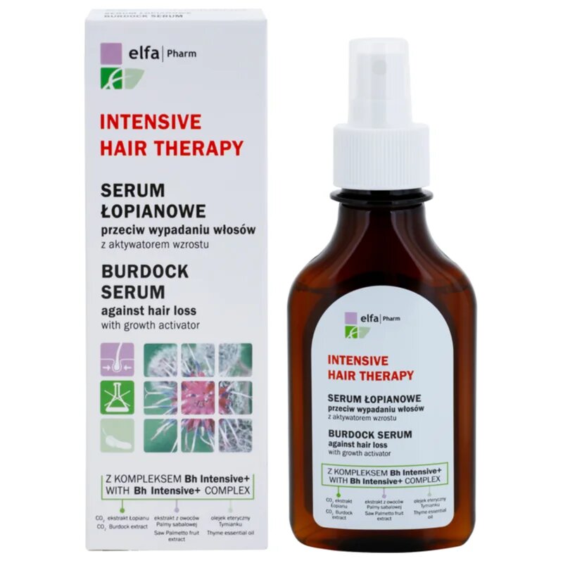 Elfa Pharm Intensive Cosmetic Intensive Hair Therapy Burdock Serum sérum proti padání vlasů s růstovým aktivátorem 100 ml
