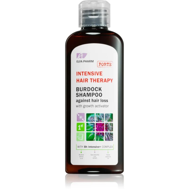 Elfa Pharm Intensive Cosmetic Intensive Hair Therapy Burdock Shampoo šampon proti padání vlasů s růstovým aktivátorem 200 ml