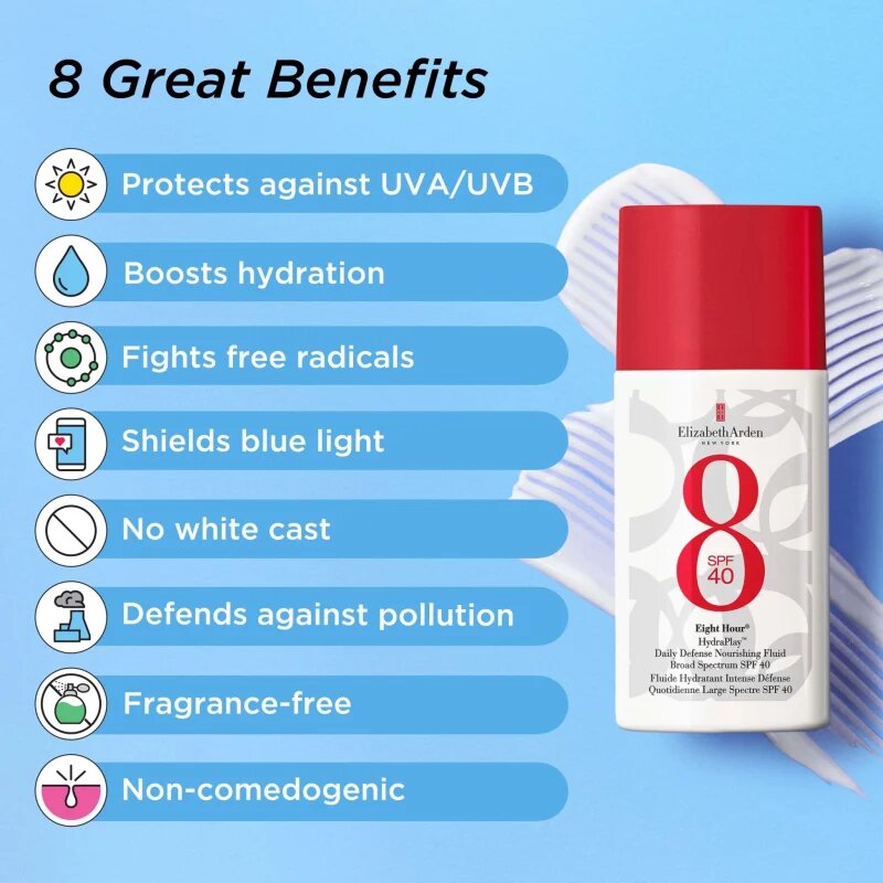 Elizabeth Arden Eight Hour Eight Hour HydraPlay opalovací fluid na obličej SPF 40 50 ml