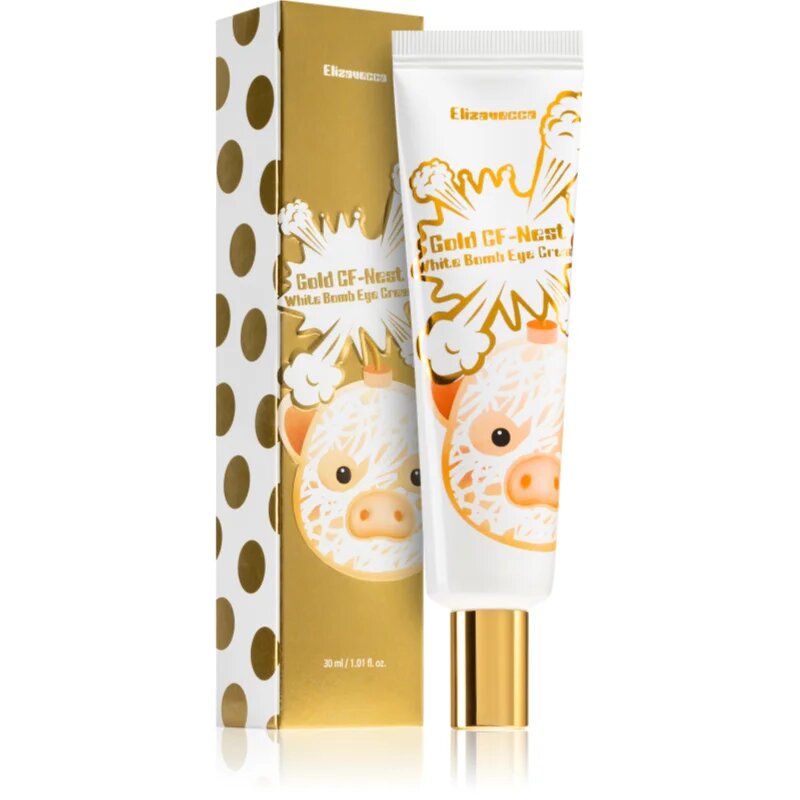 Elizavecca Gold CF-Nest White Bomb protivráskový rozjasňující oční krém 30 ml