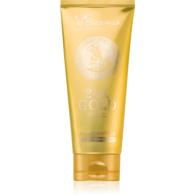 Elizavecca Milky Piggy 24K Gold Snail Cleansing Foam jemná čisticí pěna 180 ml