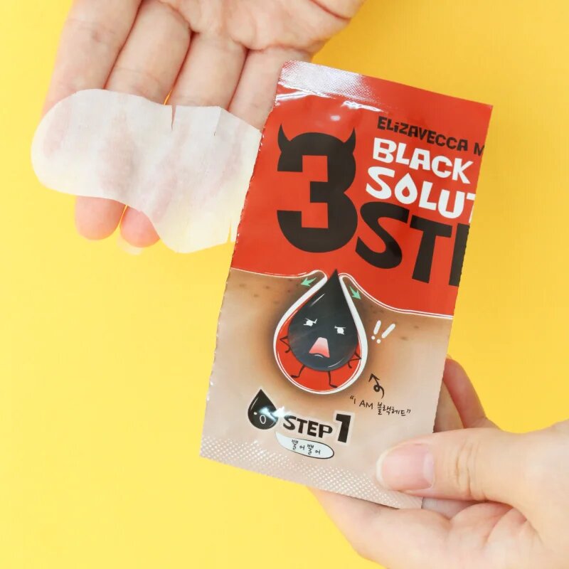 Elizavecca Milky Piggy 3 Step Black Head Solution třífázová péče na černé tečky 1 ks