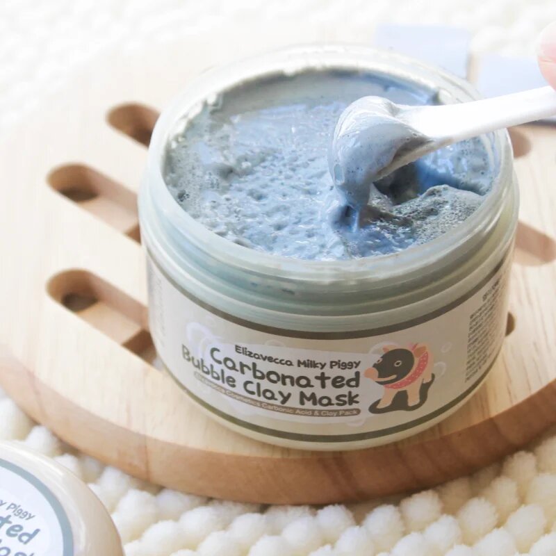 Elizavecca Milky Piggy Carbonated Bubble Clay Mask hloubkově čisticí pleťová maska pro problematickou pleť akné 100 g