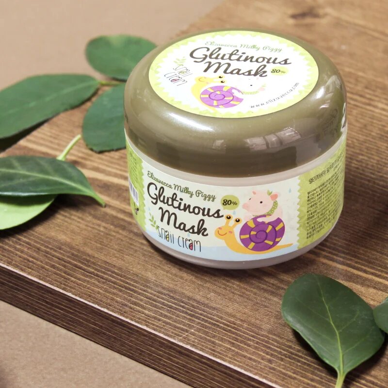 Elizavecca Milky Piggy Glutinous Mask 80% Snail Cream intenzivně hydratační a vyživující maska se šnečím extraktem 100 g