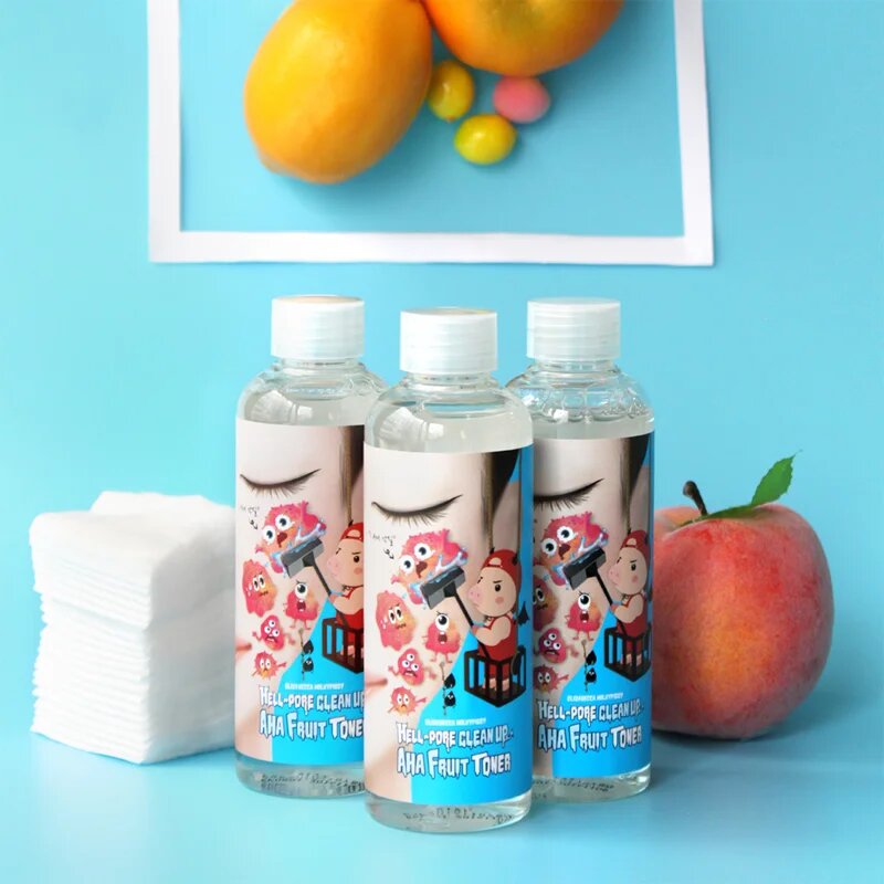 Elizavecca Milky Piggy Hell-Pore Clean Up AHA Fruit Toner tonikum pro redukci rozšířených pórů s peelingovým efektem 200 ml