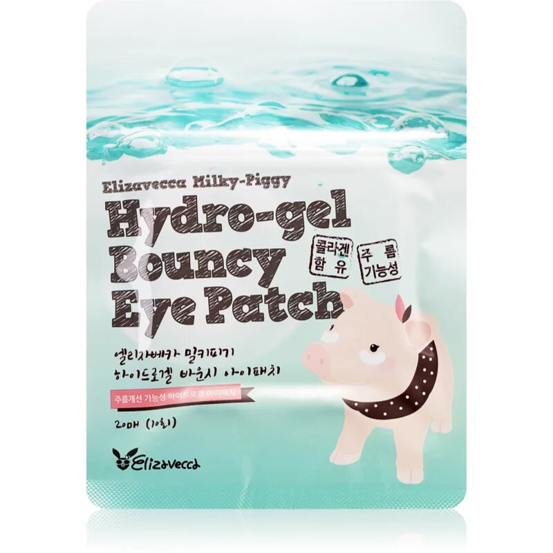 Elizavecca Milky Piggy Hydro-gel Bouncy Eye Patch regenerační a hydratační maska na oční okolí 20 ks