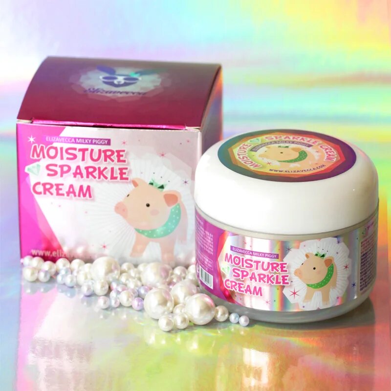 Elizavecca Milky Piggy Moisture Sparkle Cream rozjasňující hydratační krém 100 ml