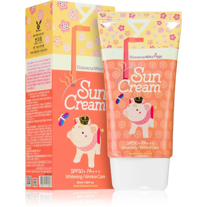 Elizavecca Milky Piggy Sun Cream rozjasňující ochranný krém na opalovaní SPF 50+ 50 ml