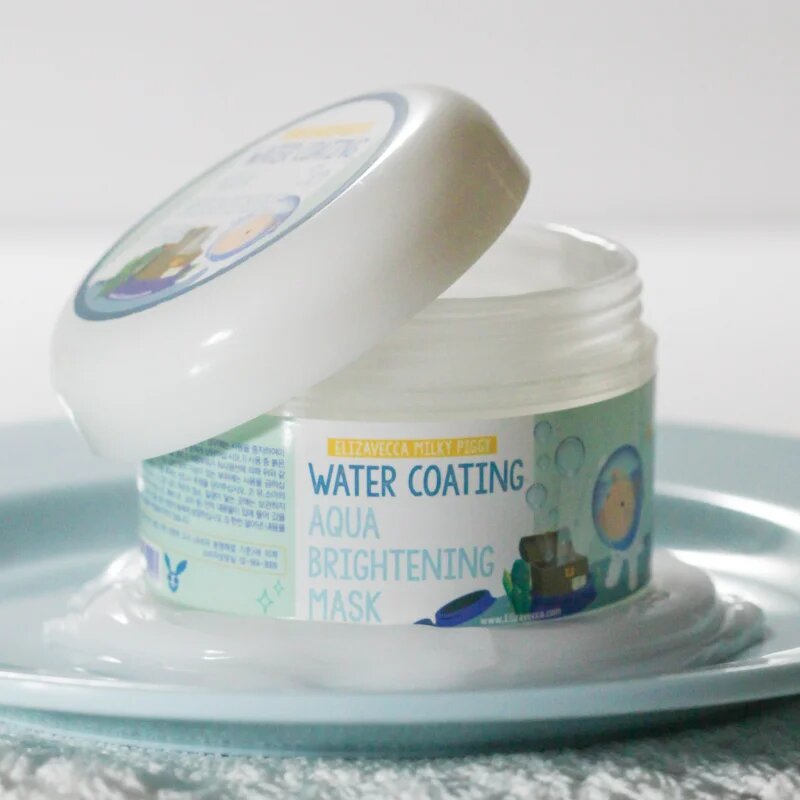 Elizavecca Milky Piggy Water Coating Aqua Brightening Mask kolagenová maska pro rozjasnění a hydrataci 100 g