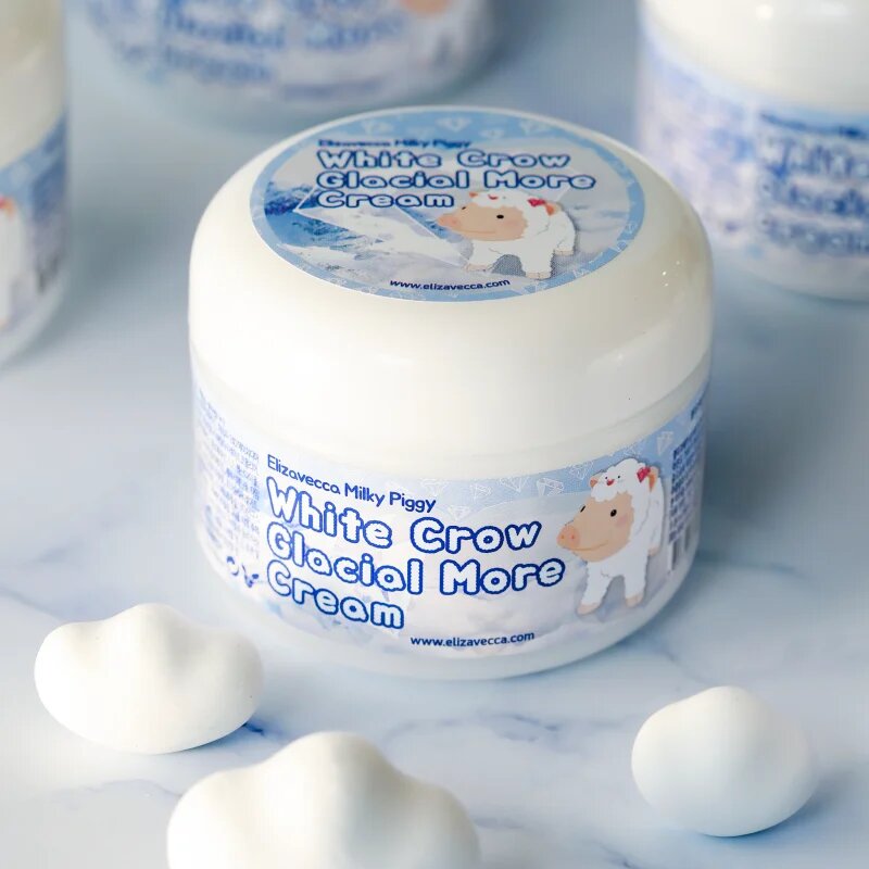 Elizavecca Milky Piggy White Crow Glacial More Cream rozjasňující hydratační krém 100 ml