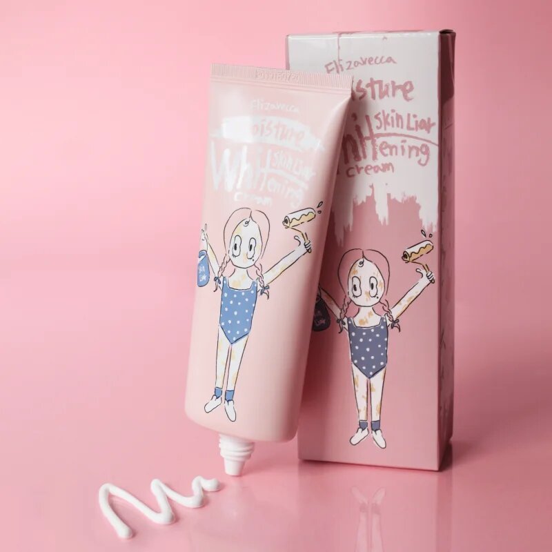 Elizavecca Skin Liar Moisture Whitening Cream rozjasňující tónovací fluid pro sjednocení barevného tónu pleti 100 ml