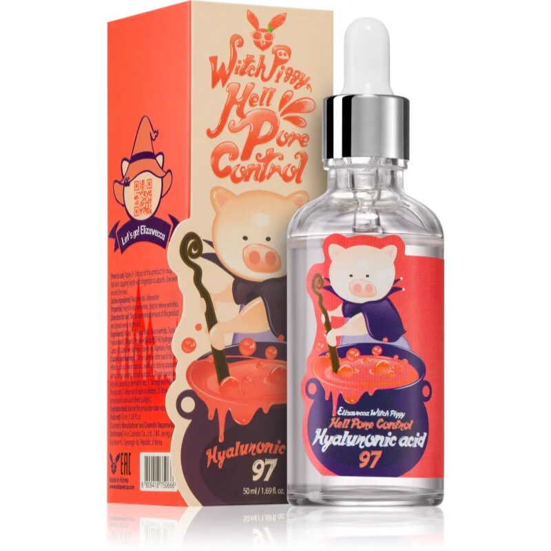 Elizavecca Witch Piggy Hell-Pore Control Hyaluronic Acid 97% intenzivně hydratační sérum s kyselinou hyaluronovou 50 ml