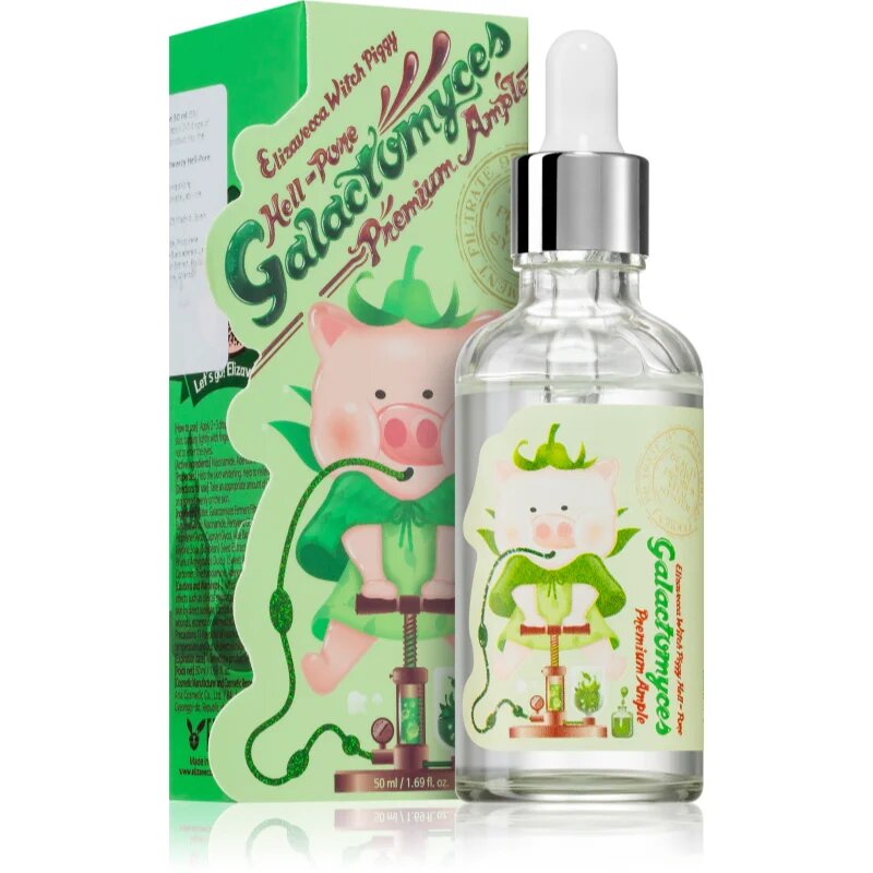 Elizavecca Witch Piggy Hell-Pore Galactomyces Premium Ample lehké sérum pro zklidnění a posílení citlivé pleti 50 ml