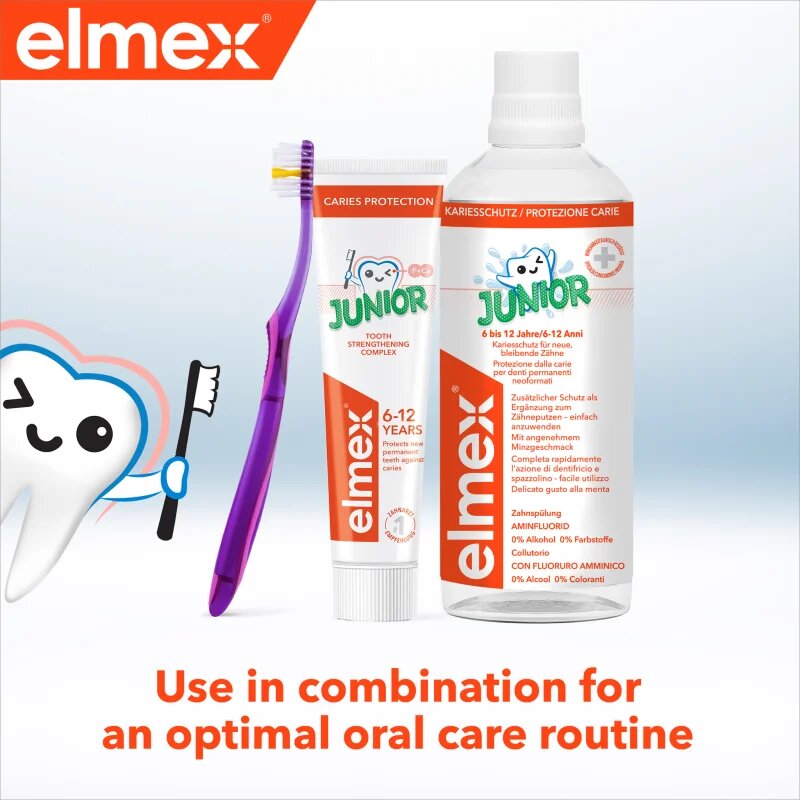 Elmex Caries Protection Junior zubní kartáček junior soft 1 ks