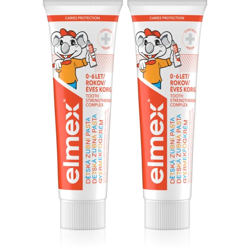 Elmex Caries Protection Kids zubní pasta pro děti 2 x 50 ml