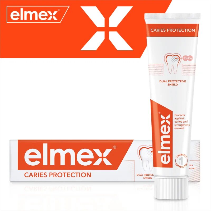 Elmex Caries Protection zubní pasta chránící před zubním kazem s fluoridem 3x75 ml