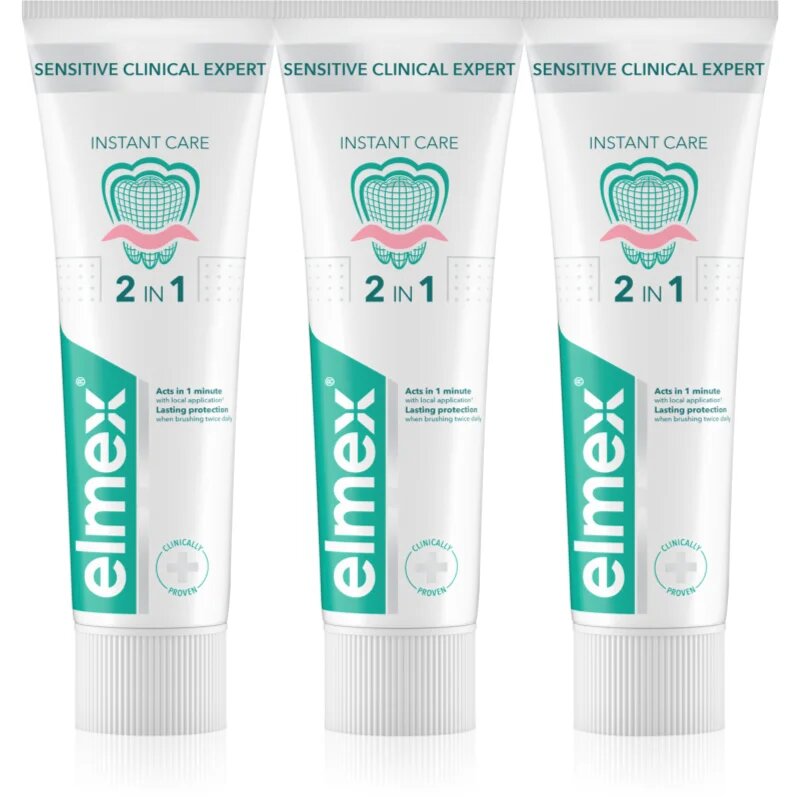 Elmex Sensitive Clinical Expert zubní pasta pro citlivé zuby 3x75 ml