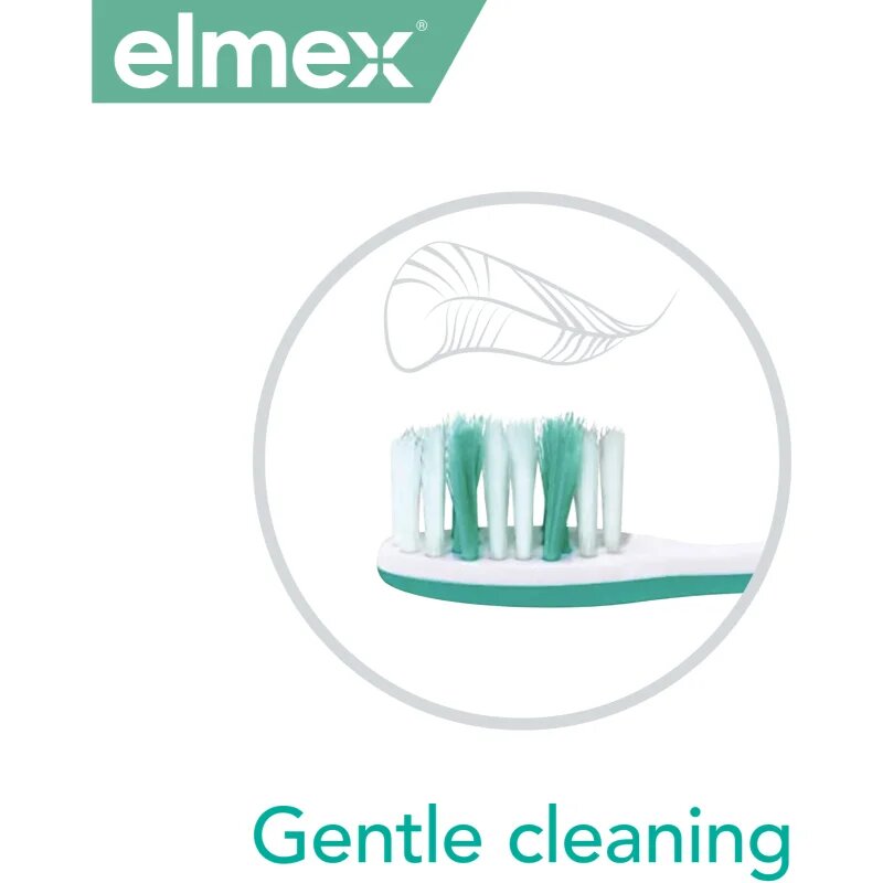 Elmex Sensitive zubní kartáček extra soft Green & Yellow 1 ks
