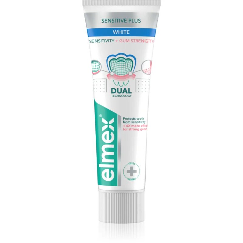 Elmex Sensitivity + Gum Strenght Whitening zubní pasta pro citlivé zuby 75 ml