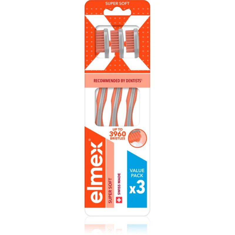 Elmex Super Soft 4360 zubní kartáček Super soft 3 ks