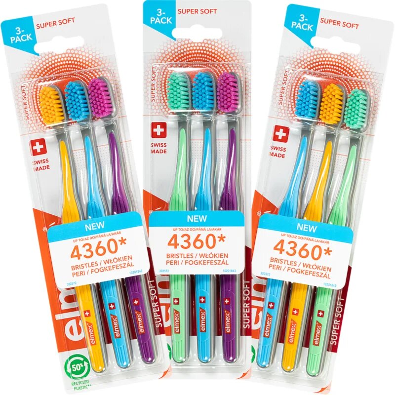 Elmex Super Soft 4360 zubní kartáček Super soft 3 ks