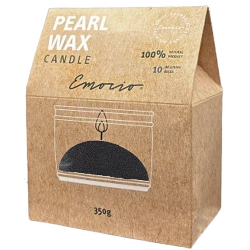 Emocio Pearl Wax Black svíčka 350 g