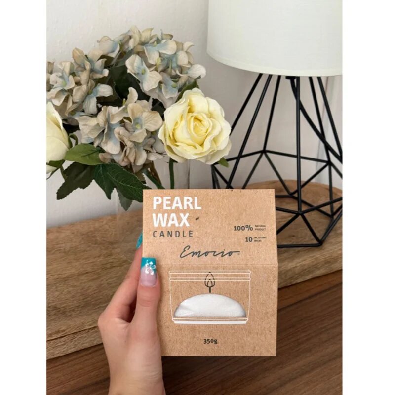Emocio Pearl Wax White svíčka 350 g