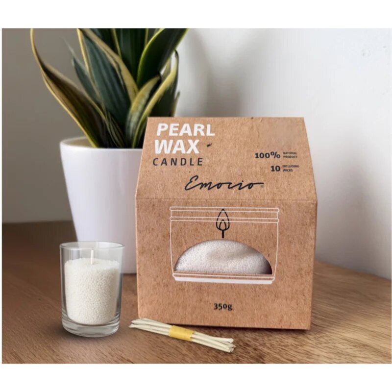 Emocio Pearl Wax White svíčka 350 g
