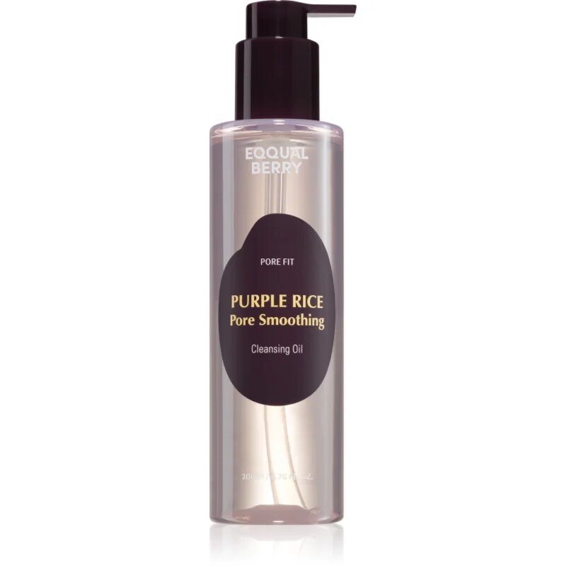 EQQUALBERRY Purple Rice Pore Smoothing Cleansing Oil hloubkově čisticí olej pro mastnou a problematickou pleť 200 ml