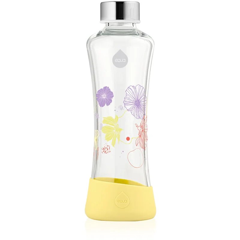 EQUA FlowerHead skleněná láhev na vodu Daisy 1 ks
