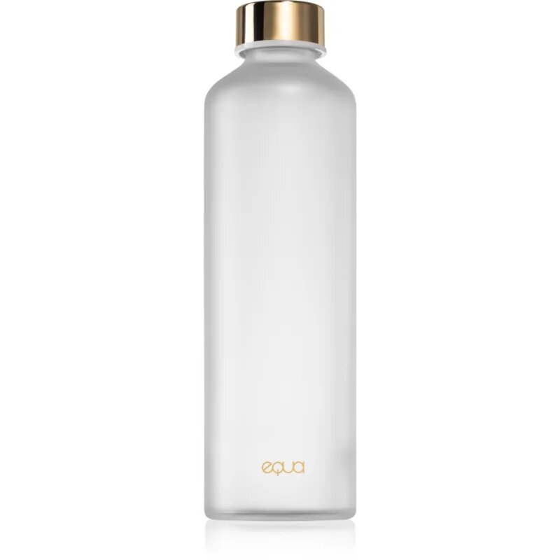 EQUA Mismatch skleněná láhev na vodu barva Velvet White 750 ml