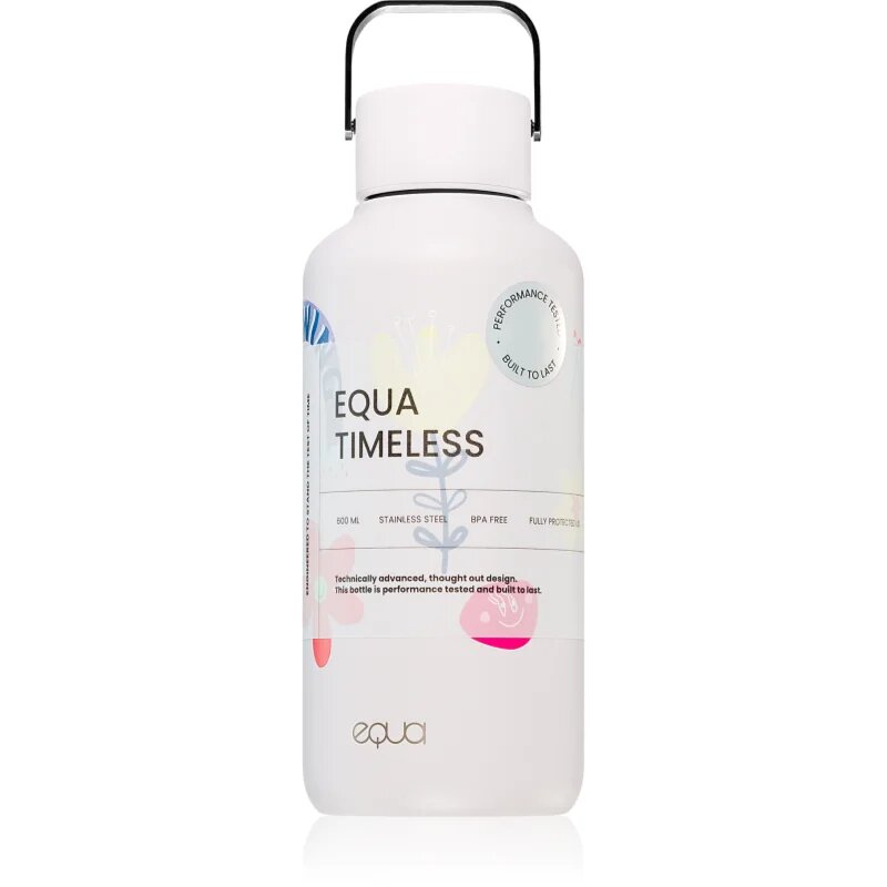 EQUA Timeless nerezová láhev na vodu malá barva Flower Power 1 ks