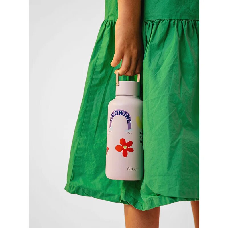 EQUA Timeless nerezová láhev na vodu malá barva Flower Power 1 ks