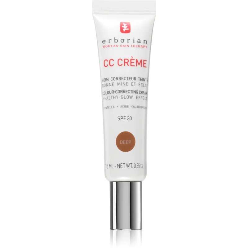 Erborian CC Crème Centella Asiatica CC krém pro jednotný tón pleti SPF 30 odstín Deep 15 ml
