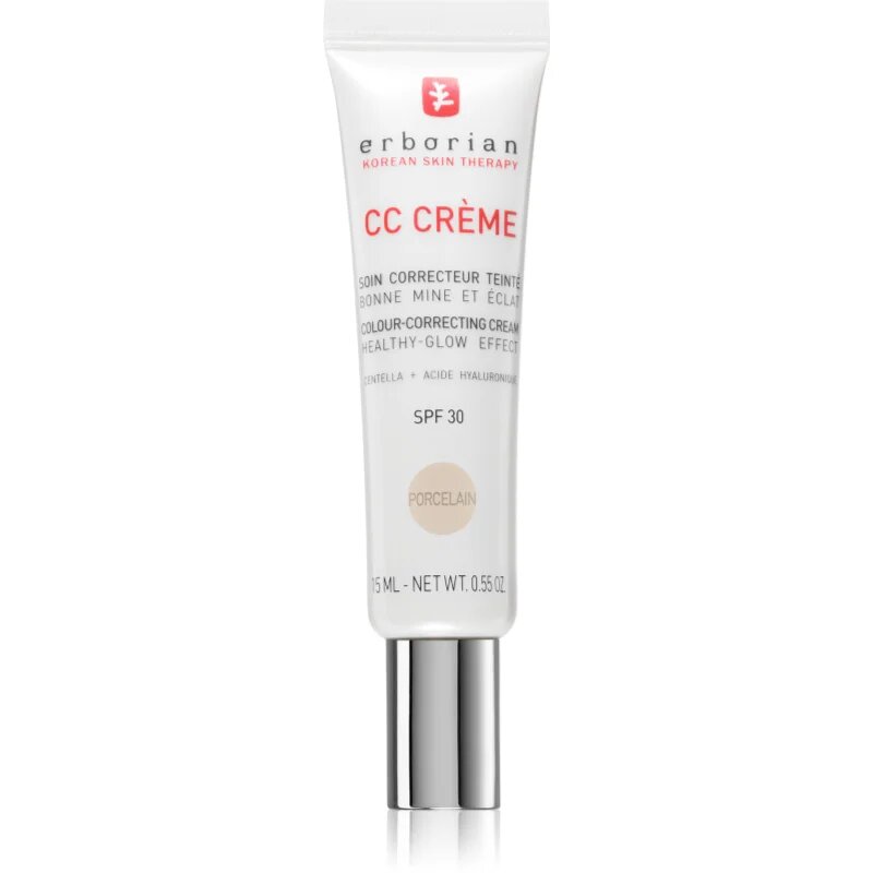 Erborian CC Crème Centella Asiatica CC krém pro jednotný tón pleti SPF 30 odstín Porcelain 15 ml