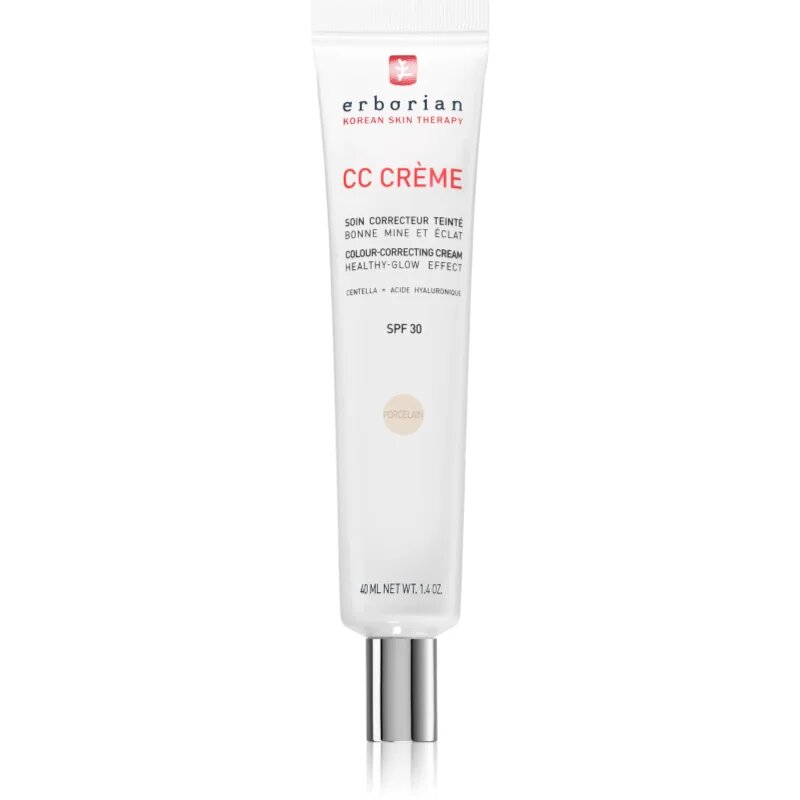 Erborian CC Crème Centella Asiatica CC krém pro jednotný tón pleti SPF 30 odstín Porcelain 40 ml