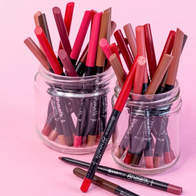 essence 8h Matte Comfort matná tužka na rty s ořezávátkem odstín 06 Cool Mauve 03 g