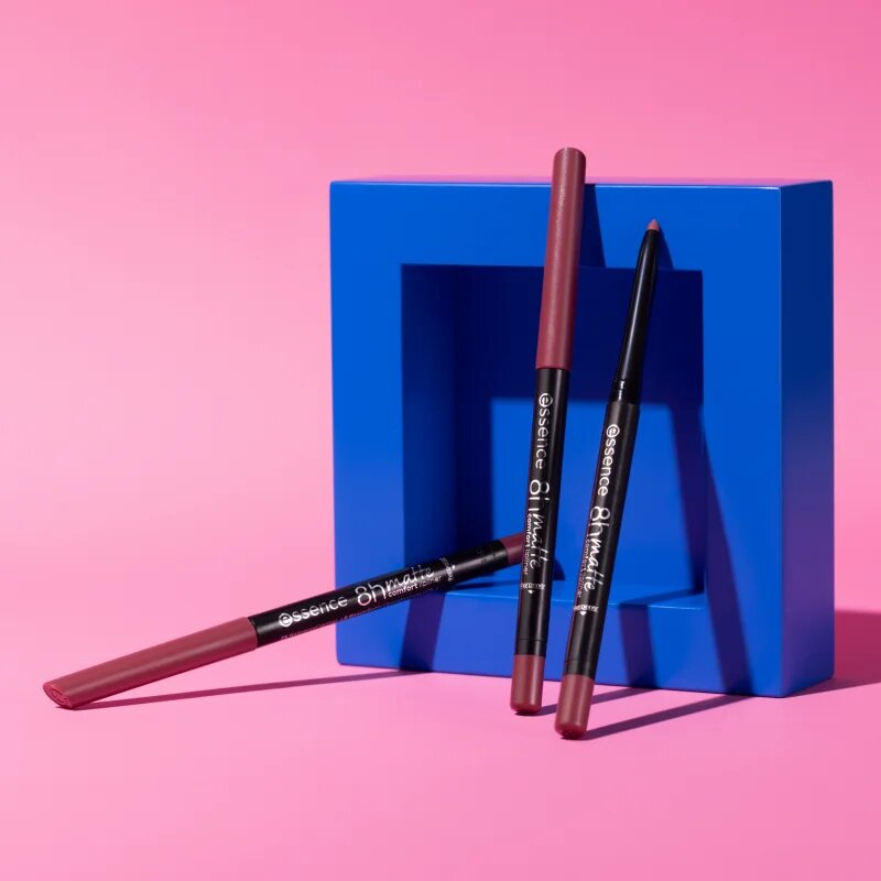 essence 8h Matte Comfort matná tužka na rty s ořezávátkem odstín 06 Cool Mauve 03 g