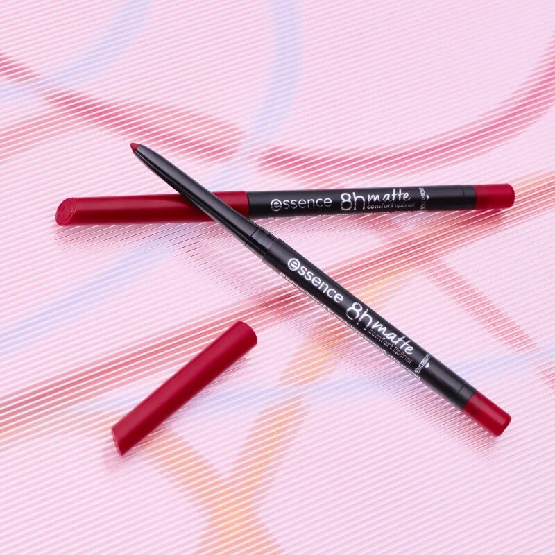 essence 8h Matte Comfort matná tužka na rty s ořezávátkem odstín 18 Cherry On Top 03 g
