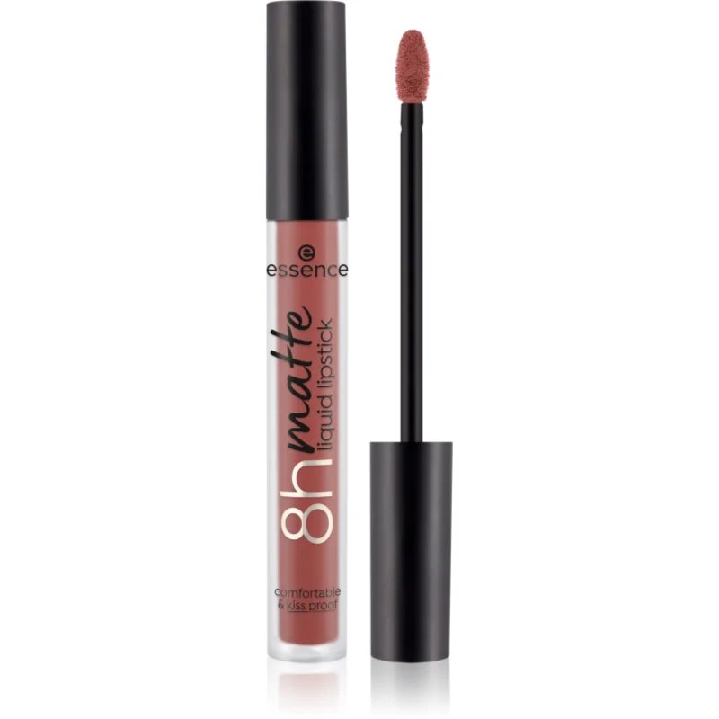 essence 8h matte matná tekutá rtěnka odstín 16 Velvet Brick 25 ml