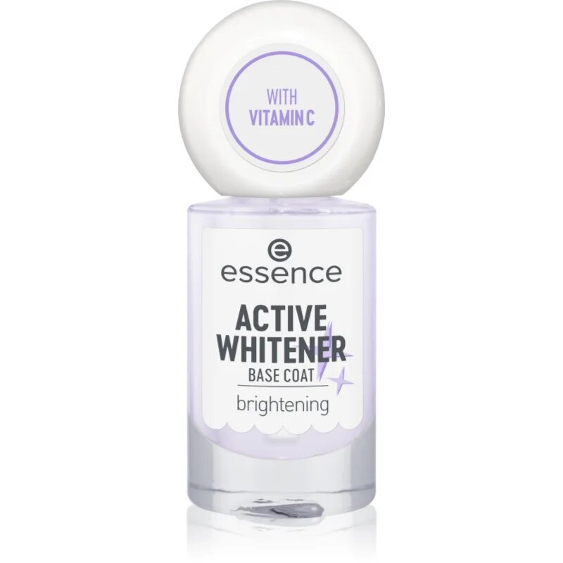 essence Active Whitener Base Coat podkladový lak na nehty s bělicím efektem 8 ml