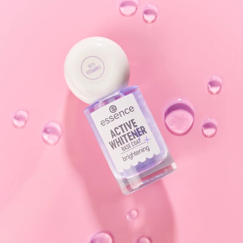 essence Active Whitener Base Coat podkladový lak na nehty s bělicím efektem 8 ml