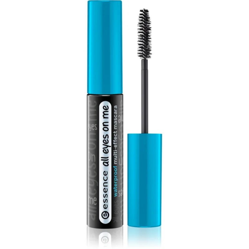 essence All Eyes on Me voděodolná řasenka pro prodloužení natočení a objem odstín 01 Black 8 ml
