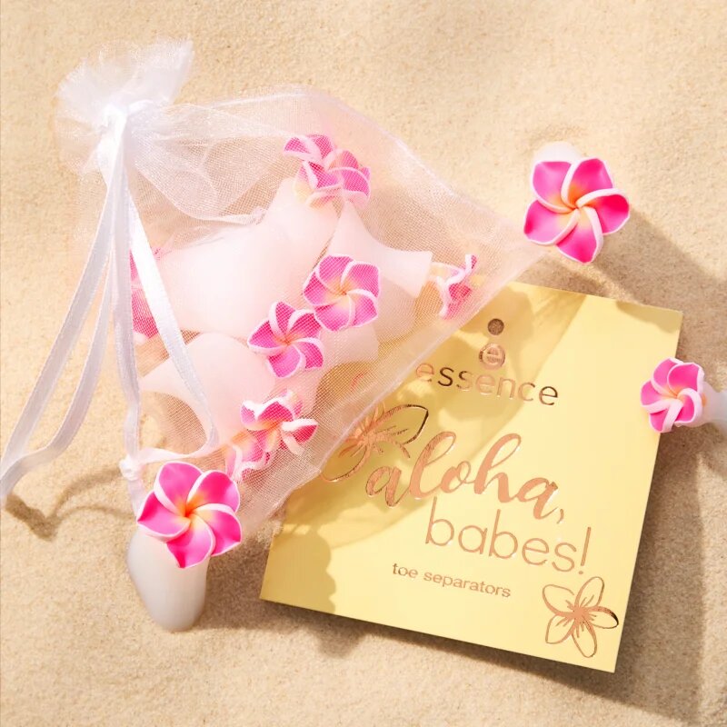 essence aloha babes! pěnové oddělovače prstů 01 Beach Walk? Let's Talk! 8 ks