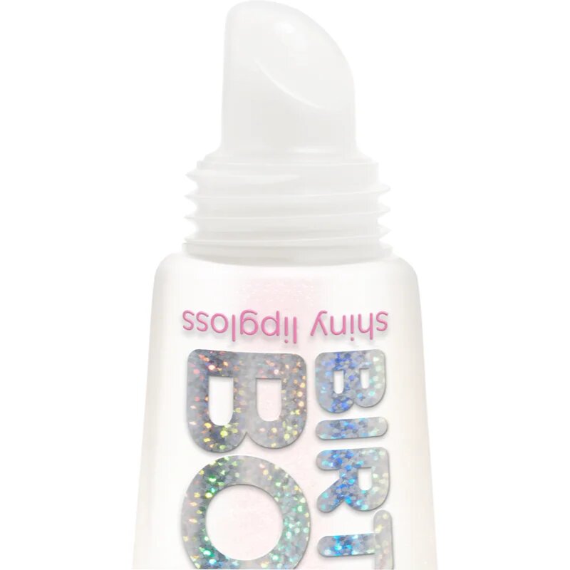 essence Birthday Bomb transparentní lesk na rty pro třpytivý lesk odstín 01 Cake My Day! 10 ml