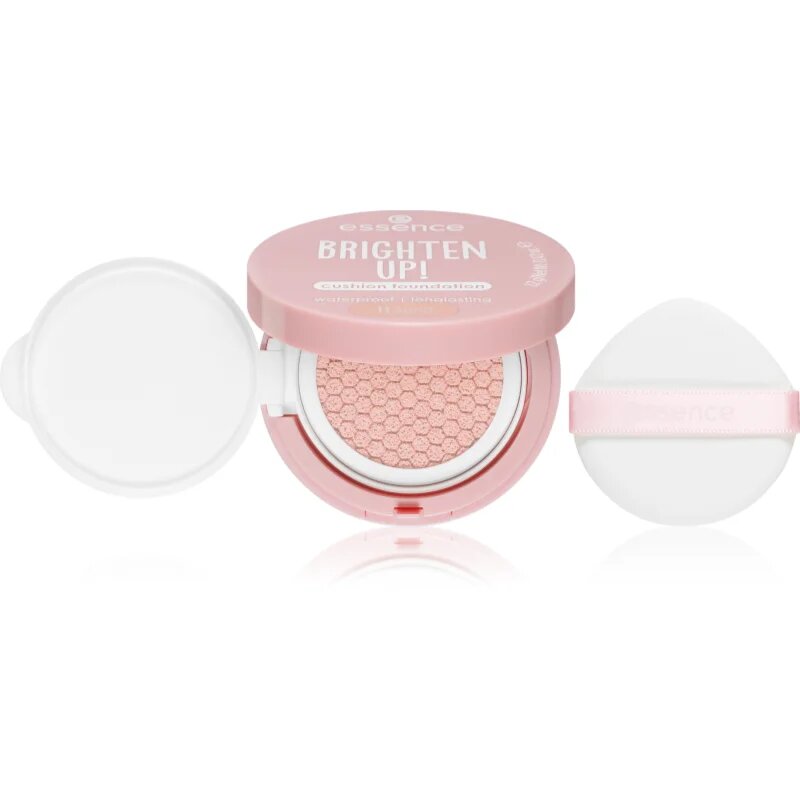 essence BRIGHTEN UP! Cushion Foundation make-up v houbičce odstín 02 Ivory 12 g