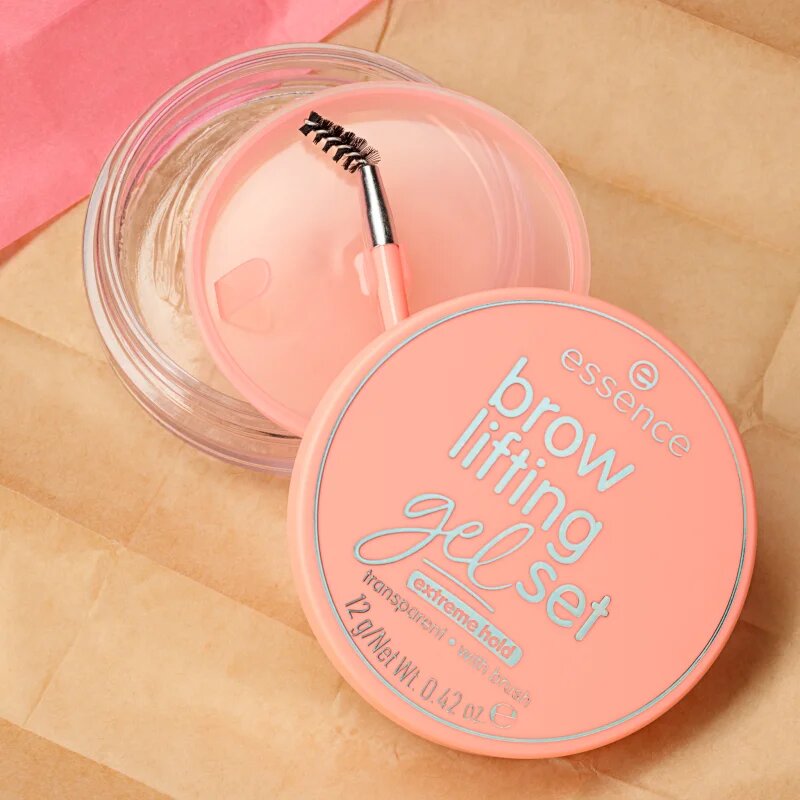 essence Brow Lifting Gel Set fixační gel na obočí s kartáčkem 12 g