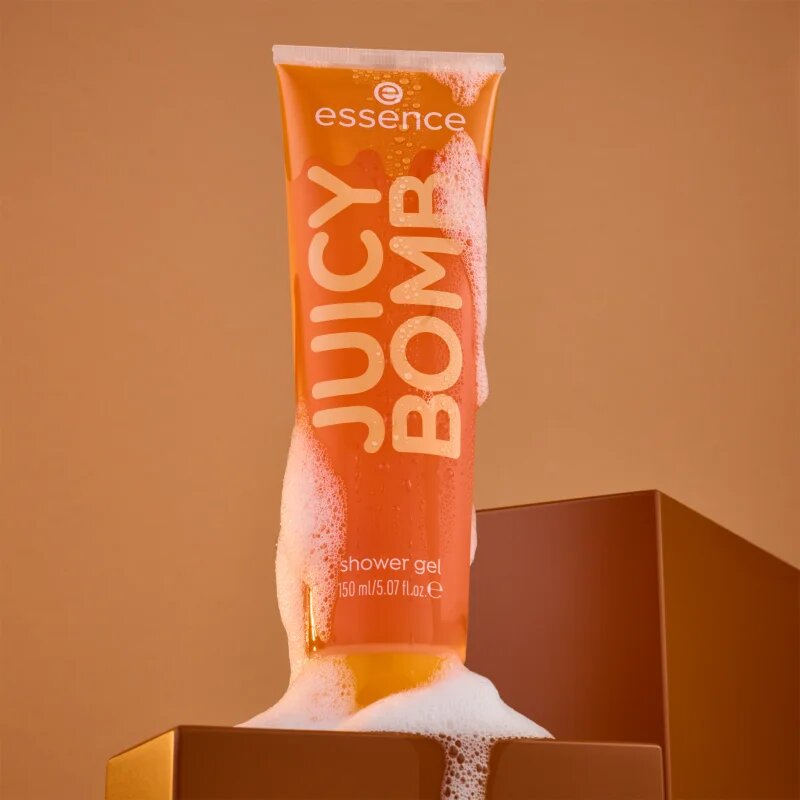 essence caramelted Juicy Bomb sprchový gel s vůní karamelu 01 Caramel Splash! 150 ml