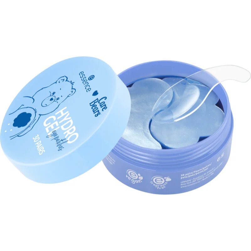 essence Care Bears hydrogelové polštářky na oční okolí 01 Do Not Disturb 60 ks
